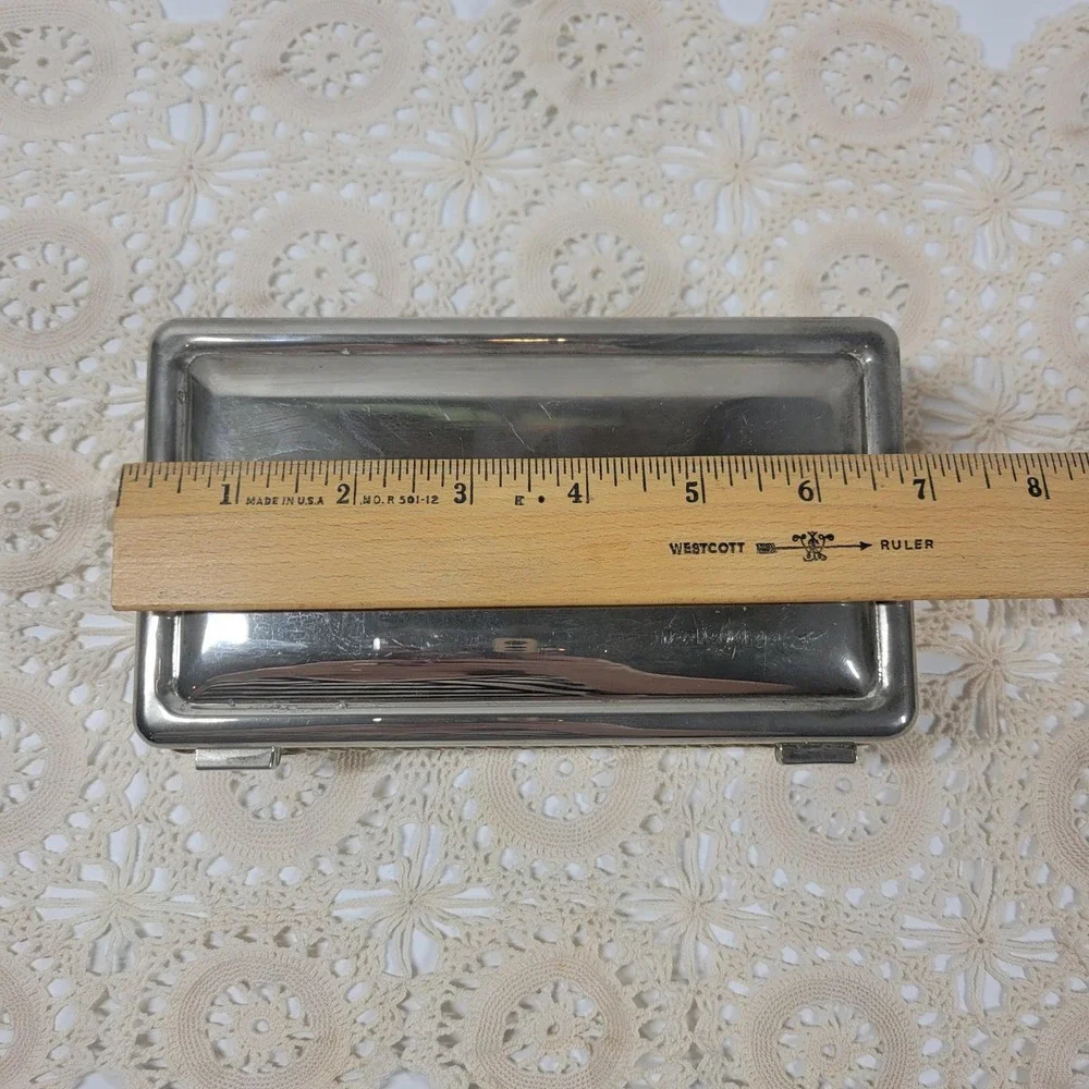 Vintage International Silver Company Jewelry Box Silverplated Vanity Trinket Box